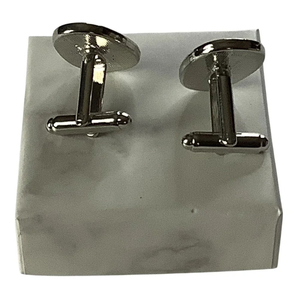 Spiderman Cufflinks Mens Silver Black Comic Book‎ Superhero Accessory